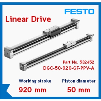 Linear Driver  ยี่ห้อ FESTO Part No. 532452 Model : DGC-50-920-GF-PPV-A
