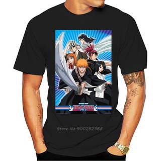 เสื้อยืดผ้าฝ้ายพิมพ์ลายขายดี เสื้อยืดคอกลม ผ้าฝ้าย พิมพ์ลายโปสเตอร์ Bleach Anime TV Show Fan แฟชั่นฤดูร้อน สไตล์สตรีท สํ