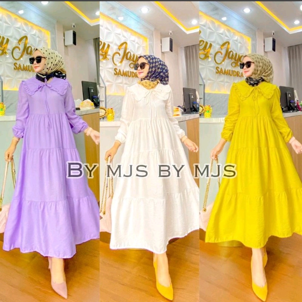 KATUN NAOMI MIDI DRESS MUSLIM PLAIN สไตล์เกาหลีวินเทจพรีเมี่ยมปุ่ม Zendaya Midi Dress/ Naomi Midi Dr