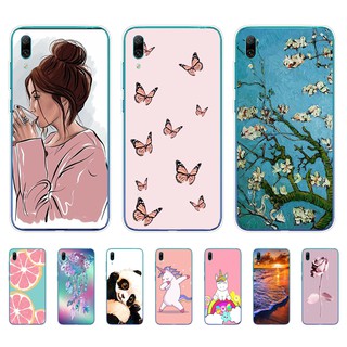 Huawei Y6 Y7 Y7 Pro 2019 เคส TPU นิ่ม ซิลิโคน ป้องกัน เคสโทรศัพท์