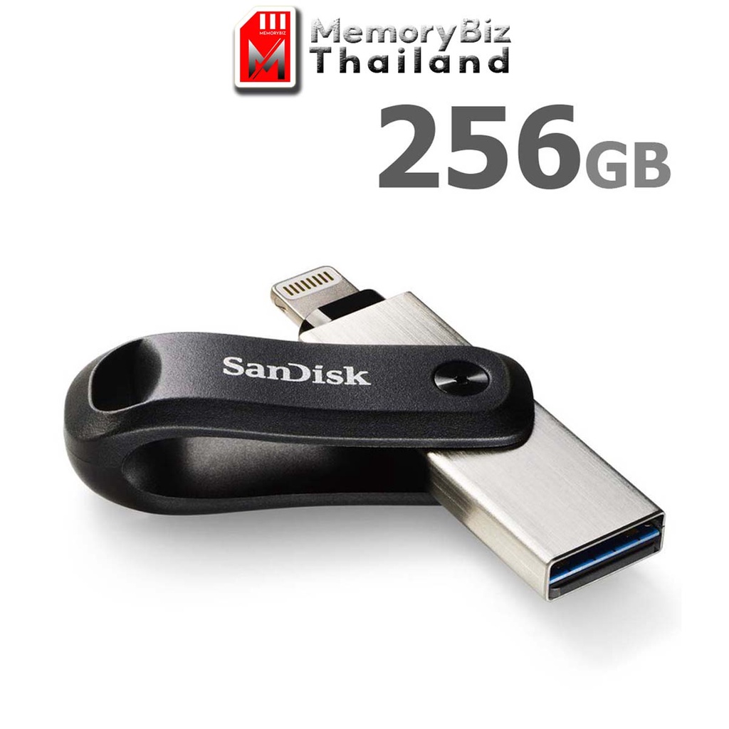 SanDisk iXpand FlashDrive Go 256GB for iPhone and iPad OTG (SDIX60N-256G-GN6NE)แฟลตไดฟ์ โอนย้ายข้อมูล โทรศัพท์ ไอโฟน