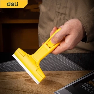 [ฟรีใบมีด] Deli ขูดลอกฟิล์ม มีดขูดสี มีดขูดทำความสะอาดกระจก พร้อมใบมีด มีใบมีด 10 เเละไม่มีใบมีด Plastic Scraper