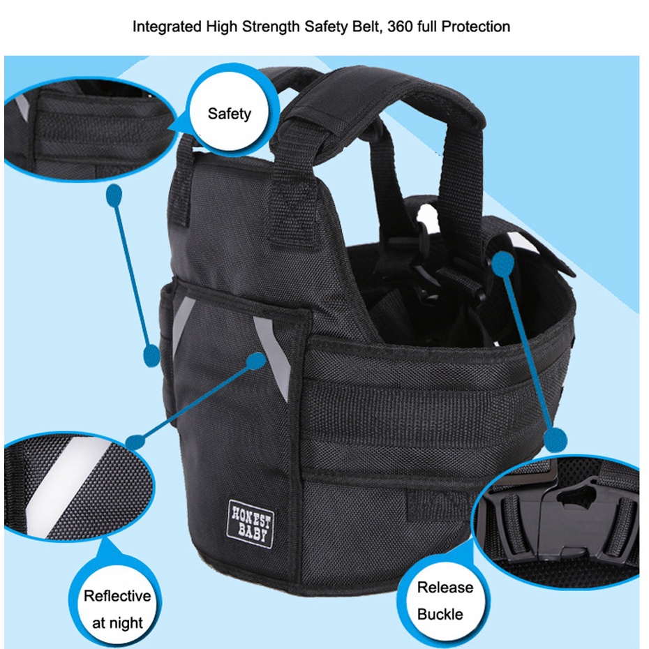 Kids Motorbike Safety Belt Carrier Adjustable Moto Scooter Passenger ...