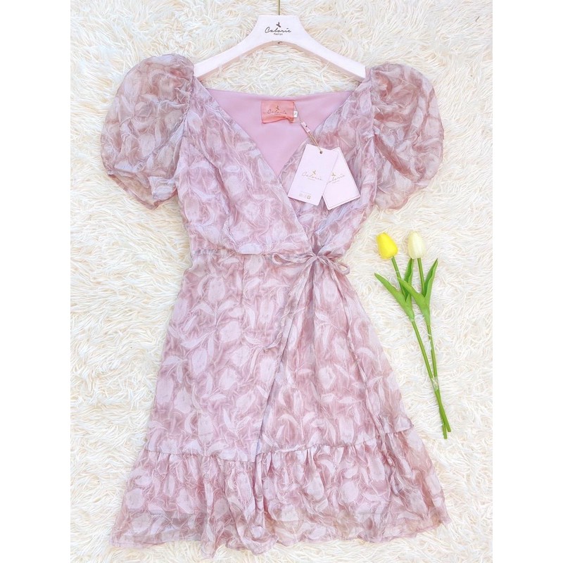 เดรสผูกข้างCalories fashion