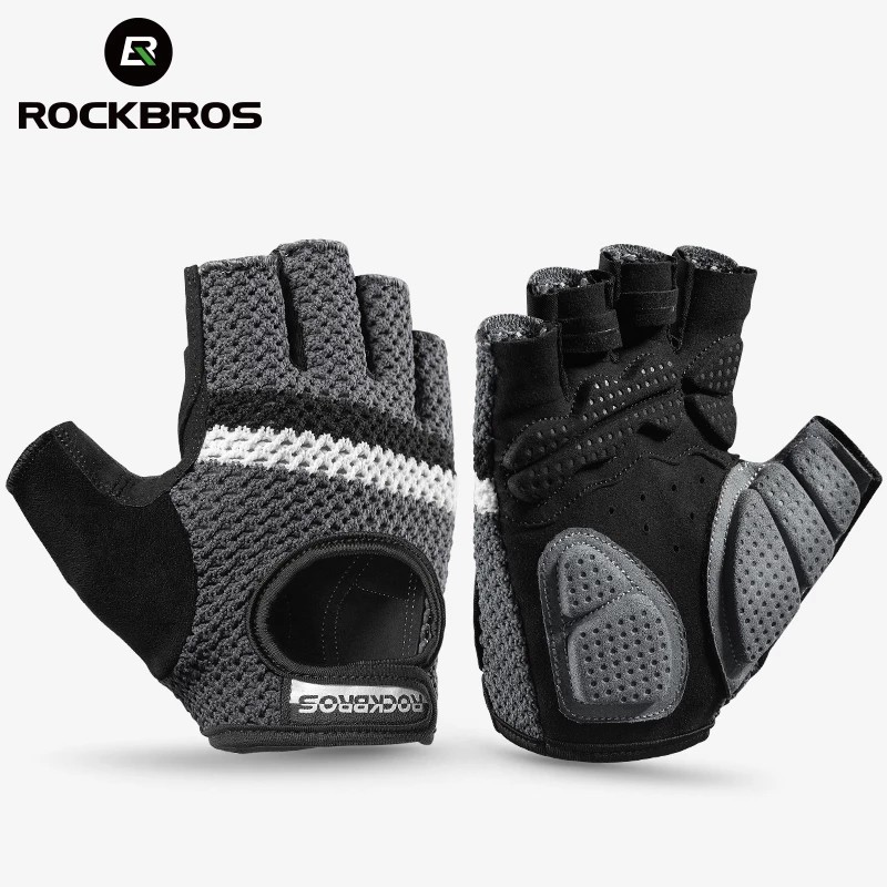 ROCKBROS ถุงมือกันกระแทกสําหรับผู้ชายและผู้หญิง
