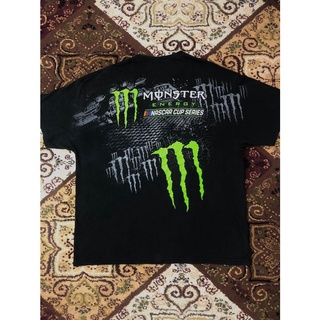 เสื้อยืดผ้าฝ้าย เสื้อยืดลายกราฟฟิก Nascar Sublimation | Baju Monster พลังงานมอนสเตอร์