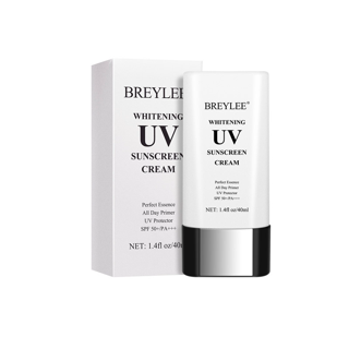 BREYLEE กันแดด Whitening Sunscreen SPF50 PA+++ 40ml ครีมกันแดด สูตรปรับผิวกระจ่างใส ครีมกันแดดหน้าสูตรอ่อนโยน ปริมาณ ปกป้องผิวจากแสงแดด ลดเลือน ฝ้า กระ จุดด่างดำ