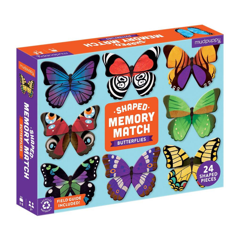 เกมจับคู่ภาพแบบพกพา ลาย Butterflies