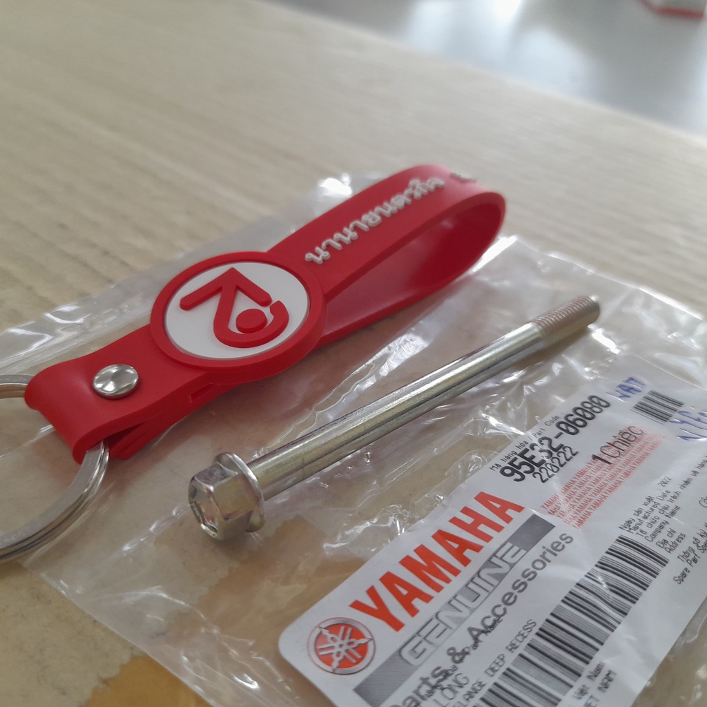 95E3206080 โบ๊ลท์ ตัวยาว Exciter WR155 XSR155 MT-15 R-15  น๊อต ขันฝาครอบกรองน้ำมัน แท้ 95E32-06080 ( 6M x 80mm ) - รูปที่ 2