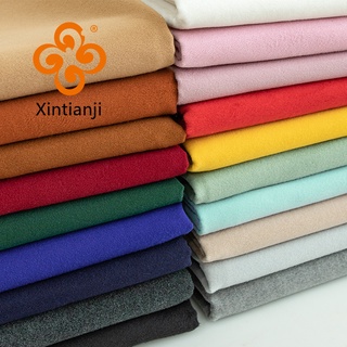 ผ้าขนแกะ สองด้าน แบบหนา สีพื้น ขนาด 50x150 ซม. สําหรับทําเสื้อโค้ท เสื้อผ้า diy