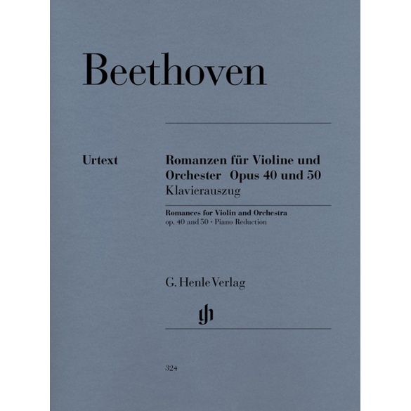 BEETHOVEN Violin Romances G major op. 40 and F major op. 50 (HN324)