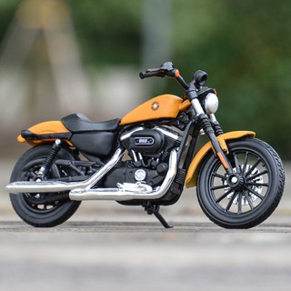 Maisto 1:18 Harley-Davidson 2014 Sportster Iron 883 รถหล่อแบบคงที่โมเดลรถจักรยานยนต์ของเล่นงานอดิเรกของสะสม