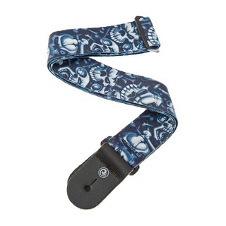 Planet waves Lethal Threat Guitar Strap, Skull Pie สายสะพายกีต้าร์ลายกะโหลก