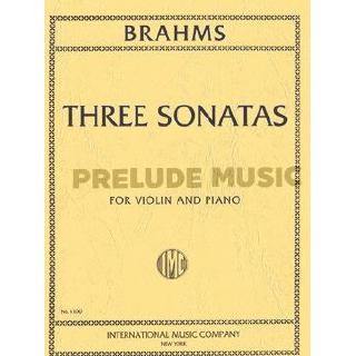 (โค้ดINCSM2Lลด70฿) (Violin and Piano) Brahms, J: Three Violin Sonatas op.78, 100 &amp; 108 (IMC1100)