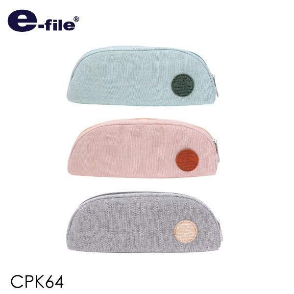 กระเป๋าใส่ดินสอผ้าคอตตอน e-file CPK64 (ราคาต่อ1 ใบ) ขอสงวนสิทธิ์ในการเลือกสี