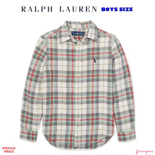 RALPH LAUREN PLAID COTTON TWILL SHIRT (BOYS SIZE 8-20 YEARS)