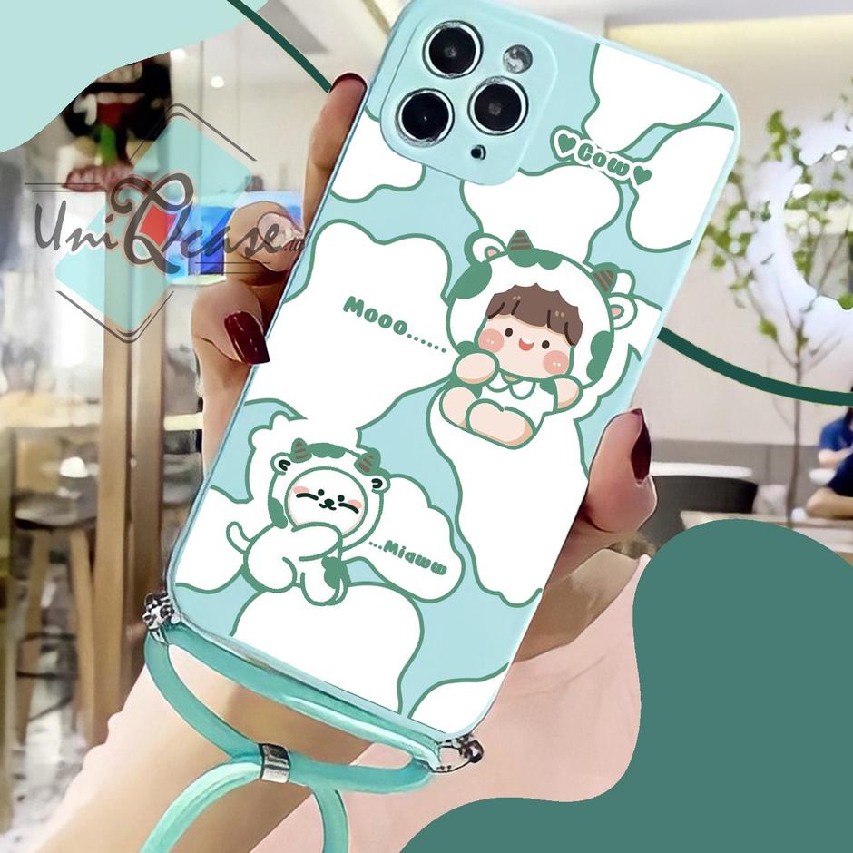 พร้อมส่ง.. [UC388] Softcase Macaron Sling Strap REALME C35/C31/REALME 9 PRO 5G/50APRIME/NARZ0 50A/5/