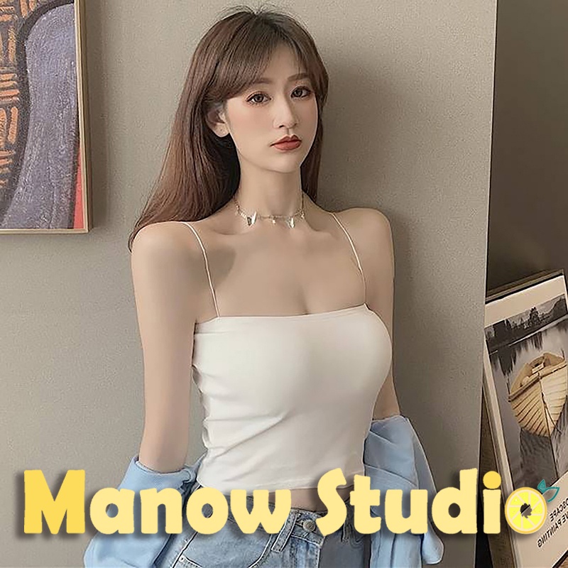 บราสายเดี่ยว เสื้อกล้าม สายเดี่ยว บราสายเดี่ยวแบบสวม 1888# Manow.studio