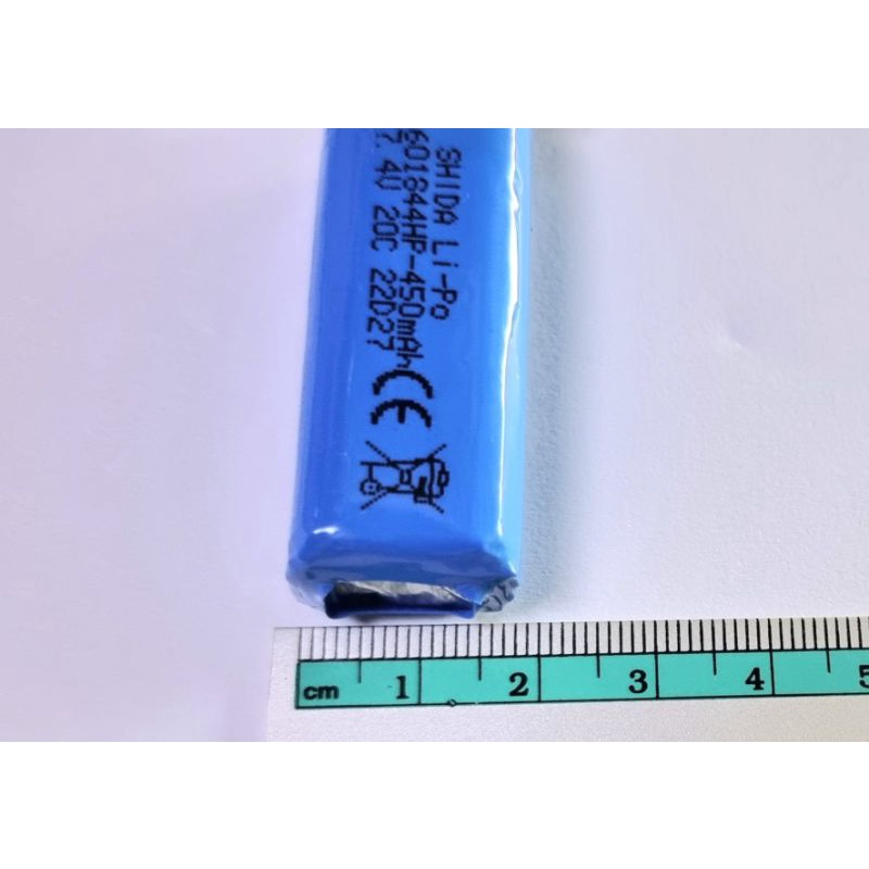 แบตลิโพ 2S450mah. 7.4v.20c. Lipo สำหรับเครื่องบินจิ๋ว และ โดรน และอื่นๆ