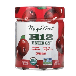 MegaFood, B12 Energy Cranberry 90 Gummies