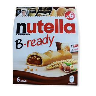 Nutella B Ready เวเฟอร์อบกรอบสอดไส้ช็อคโกแลต มี6ชิ้น