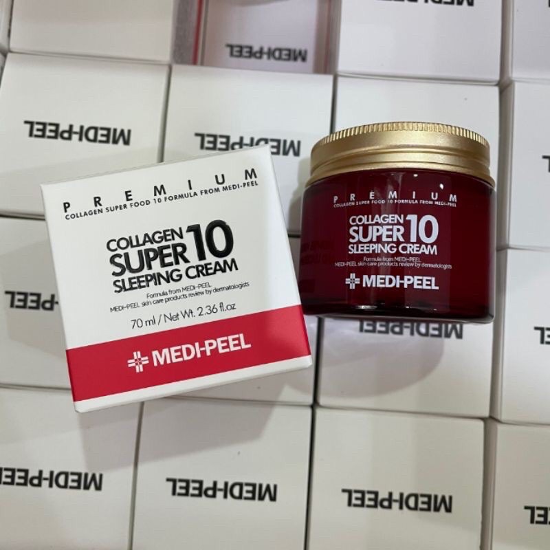 ผลการค้นหารูปภาพสำหรับ medi-peel collagen super 10 sleeping cream 70ml