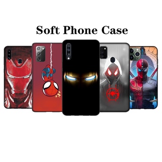 เคสโทรศัพท์ซิลิโคน TPU แบบนิ่ม ลาย LIU70 Marvel Iron Man Spider Man สําหรับ Samsung A01 EU A02 A02S A03 A03S A10 A10S M02