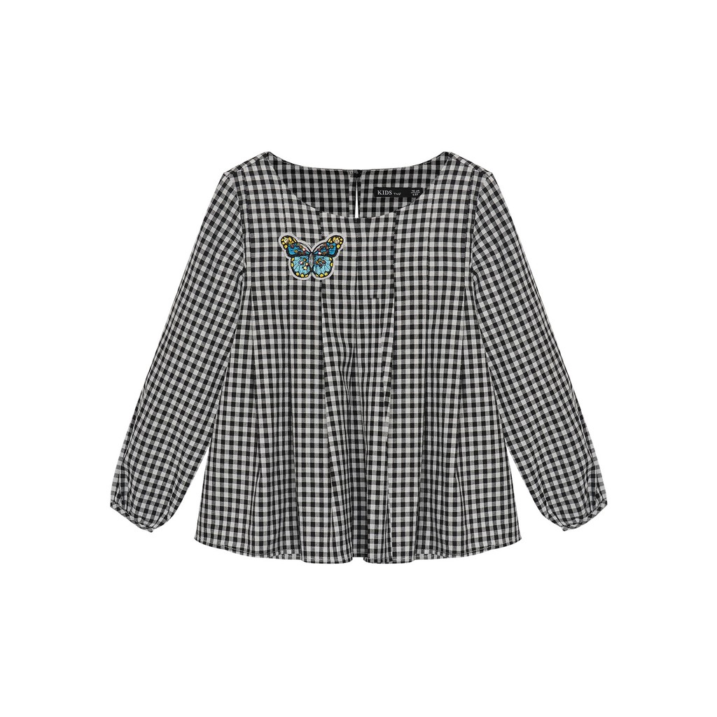 เสื้อเชิ้ตผ้าฝ้ายเด็กผู้หญิงคอปก K712 TNG CHILDREN