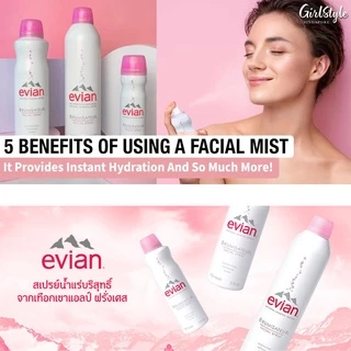 Evian natural mineral water brumisateur facial spray เอเวียง สเปรย์น้ำแร่