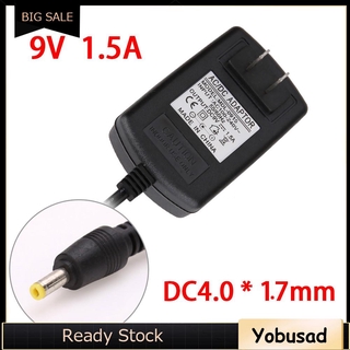 ❂YS❂ AC to DC 4.0mmx1.7mm 9V 1.5A Switching Power Supply Adapter