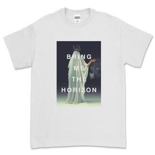 คอลูกเรือเสื้อยืดคอกลมBring ME THE HORIZON - เสื้อคลุม / เสื้อยืด BMTHผ้าฝ้ายแท้