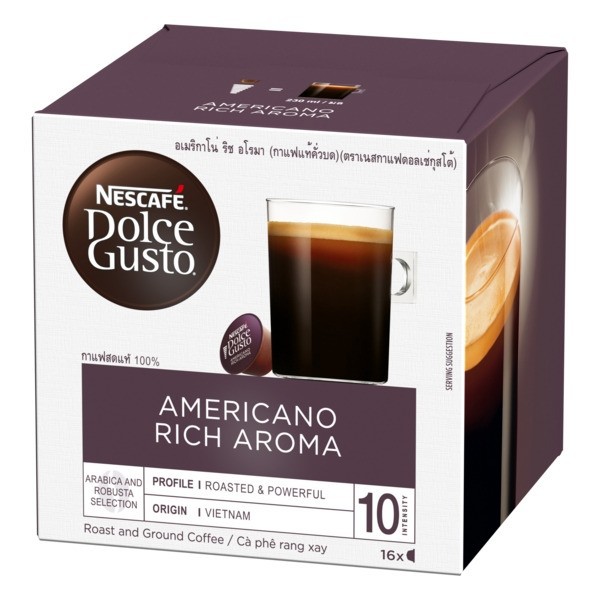 NESCAFE DOLCE GUSTO แคปซูล 16ชิ้น AMERICANO RICH AROMA