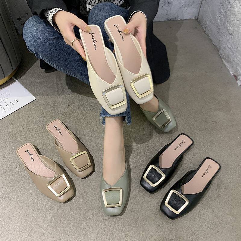 รองเท้า รองเท้าแตะ คัชชู หัวเข็มขัด เนื้อยางซิลิโคนอย่างดี พื้นนิ่ม ราคาถูก