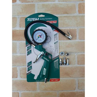 Total หัวเติมลม เกจ์วัดลมสายอ่อน รุ่น TAT-11601