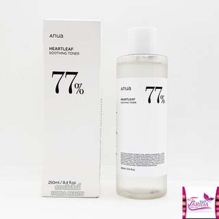 🔥โปรค่าส่ง25บาท🔥 ANUA Heartleaf 77% Soothing Toner 250ml แอนนัว ฮาร์ทลีฟ โทนเนอร์ พี่จุน เครื่องสำอาง เกาหลี