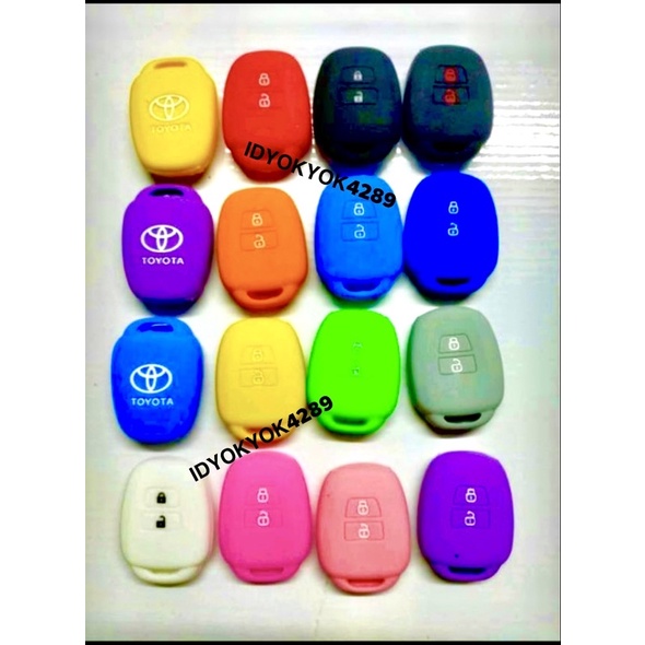 หุ้มซิลิโคนกุญแจรถยนต์รุ่นToyota Avanzaรุ่นเก่าราคาต่อชิ้นมีให้เลือหลายสีเพิ่มความสวยงามป้องกันแตกกันกระแทก