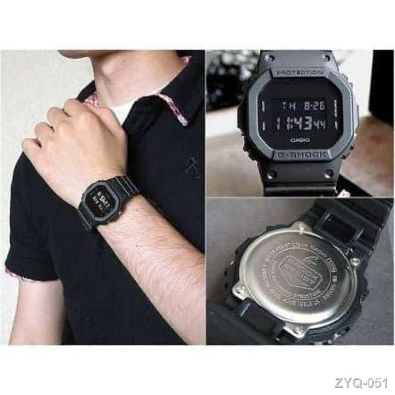 ☑✶⊕casio DW-5600-BB-1 นาฬฺิกาข้อมือยักเล็กยอดฮิต