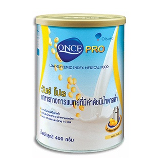 Once Pro วันซ์ โปร อาหารทางการแพทย์ สำหรับผู้ที่ต้องการ ควบคุมระดับน้ำตาลในเลือด ขนาด 400 กรัม 18712