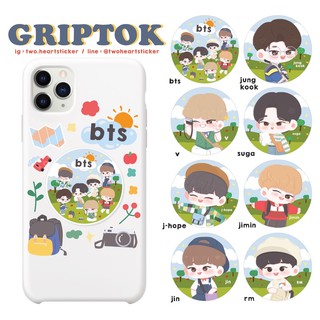 GRIPTOK BTS in holiday 🌳 กริปต๊อกที่ติดหลังมือถือ