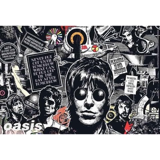 โปสเตอร์วงดนตรี วินเทจ Oasis