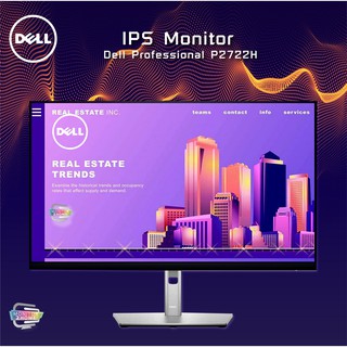 Dell Professional Monitor P2722H 27" IPS Full HD,  99% sRGB, HDMI, Display, VGA, 3 year Warranty