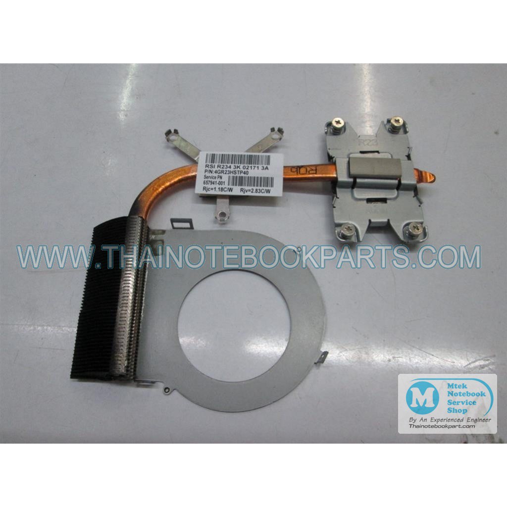 ฮีทซิงค์ระบายความร้อนโน้ตบุ๊ค HP Compaq Q42, G42, CQ62, G62 Notebook Cooling Heatsink (สินค้ามือสอง)