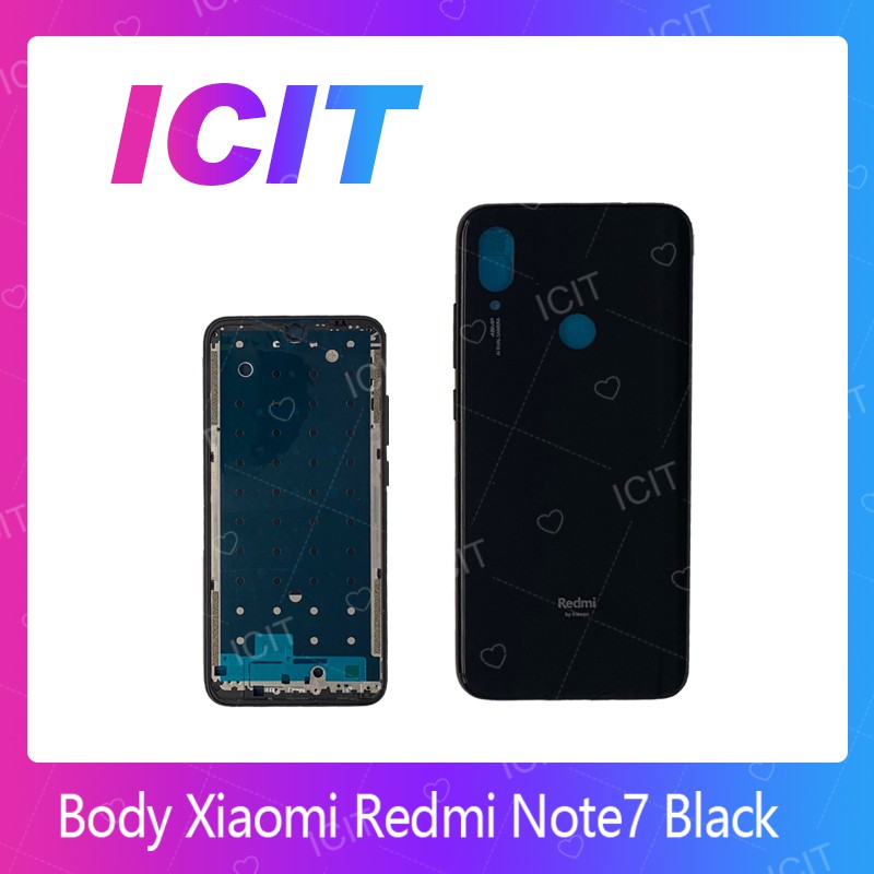 Xiaomi Redmi Note7 อะไหล่บอดี้ เคสกลางพร้อมฝาหลัง Body อะไหล่มือถือ คุณภาพดี สินค้ามีของพร้อมส่ง (ส่งจากไทย) ICIT 2020