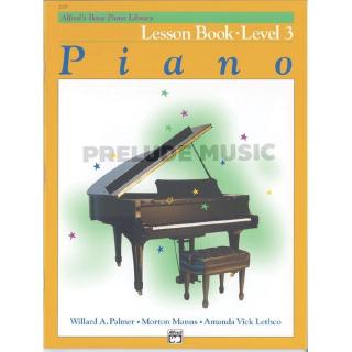 (โค้ดINCSM2Lลด70฿) Alfreds Basic Piano Library: Lesson Book 3 00-2109