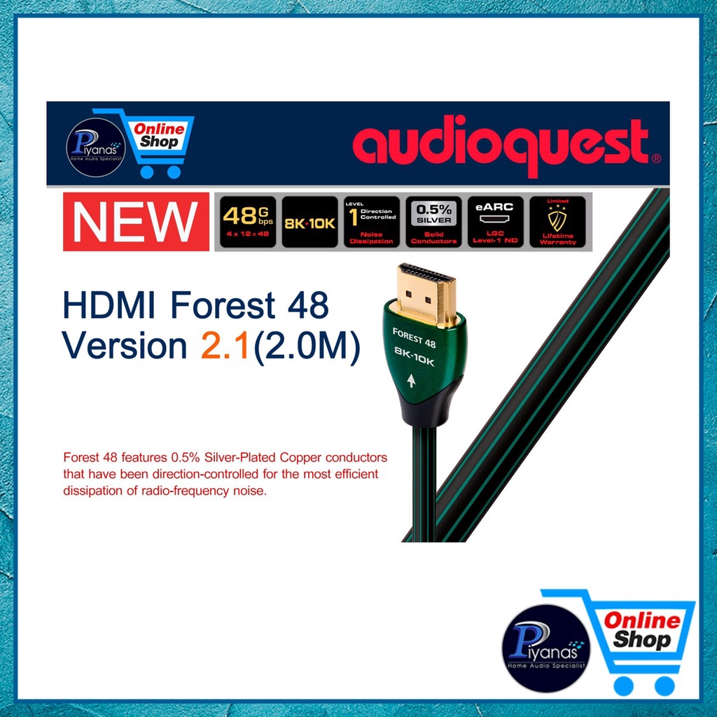 AUDIOQUEST : HDMI-VODKA EARC (1.0M)/(2.0M)/(3.0M) /piyanas electric/ปิยะนัส อิเล็คทริคส์