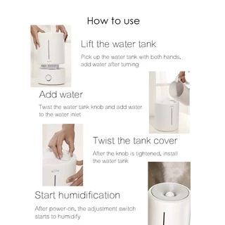 Deerma F628S/F628 เครื่องทำความชื้น เครื่องพ่นไอน้ำ Ultrasonic Air Humidifier ถังน้ำจุ 5 ลิตร