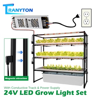 ไฟปลูกต้นไม้ LED Grow Light Full Spectrum 36LEDS 50 ซม. พร้อมขาตั้งพาวเวอร์ซัพพลาย สําหรับปลูกพืชในร่ม ขาตั้งไฟ