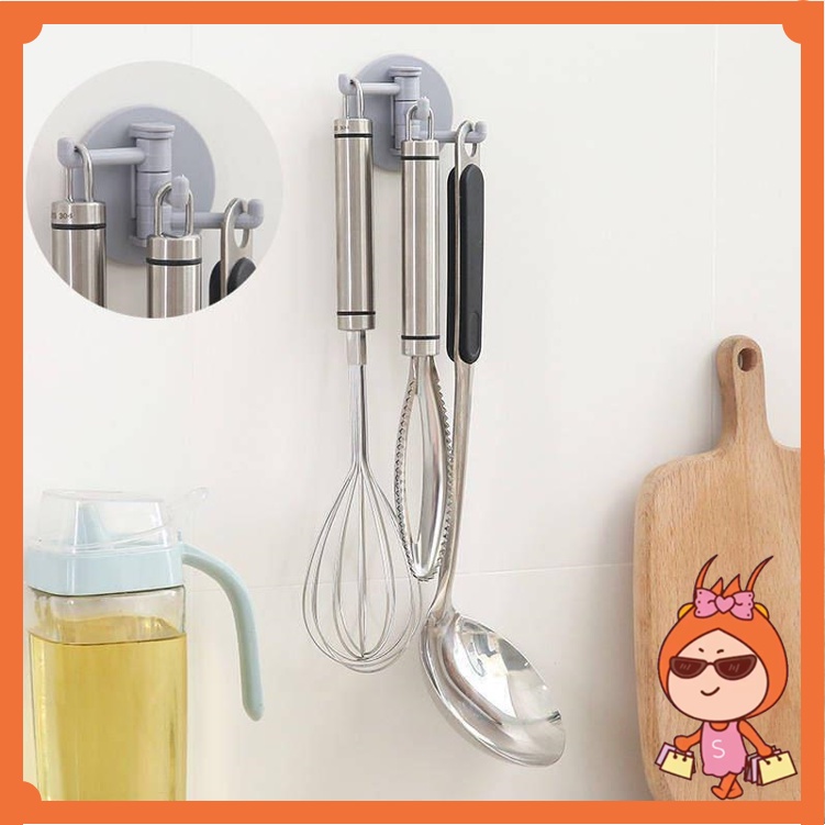 GANTUNGAN Resellers Welcome - H803-Prong Wall Hanger / ที่แขวนผนัง 3 ชั้น