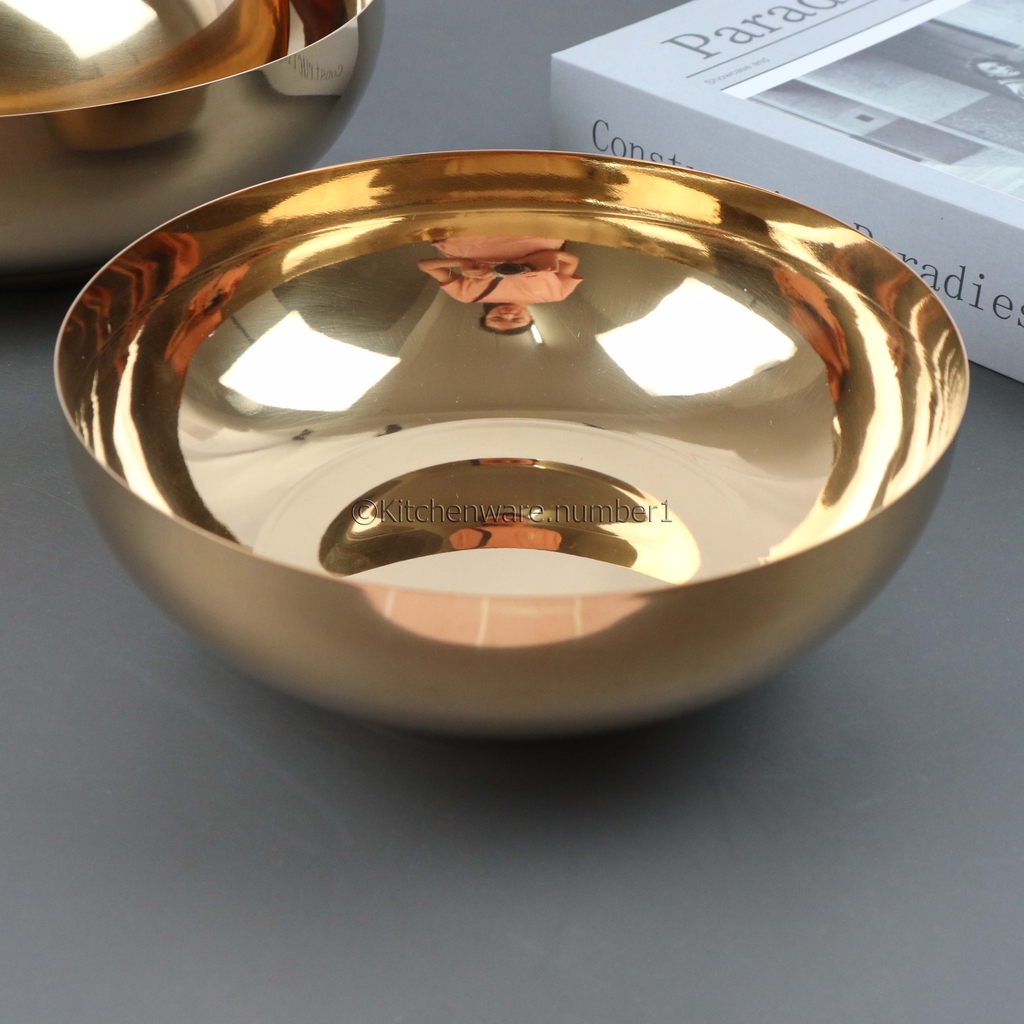 KITCHENWARE_NUMBER1 ชามราเมงสแตนเลส [ สีทอง , สีเงิน !!!] มี 3 ขนาด ราคาต่อชิ้น