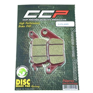 ผ้าดิสเบรคหน้า CCP เกรด RACING สำหรับรถรุ่น #Grand Filano / MIO-125 i / FINO-125 i / N-MAX155